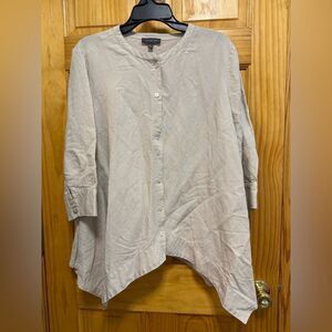The Limited size L Women's beige Button-Up blouse